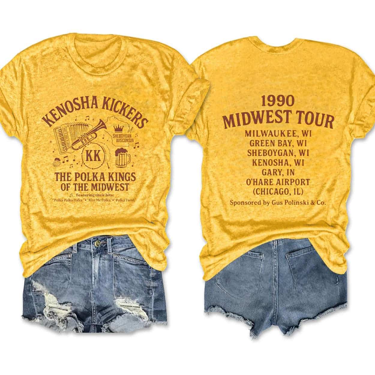 The Kenosha Kickers Polka Band Tee The Kenosha Kickers Polka Band Tee