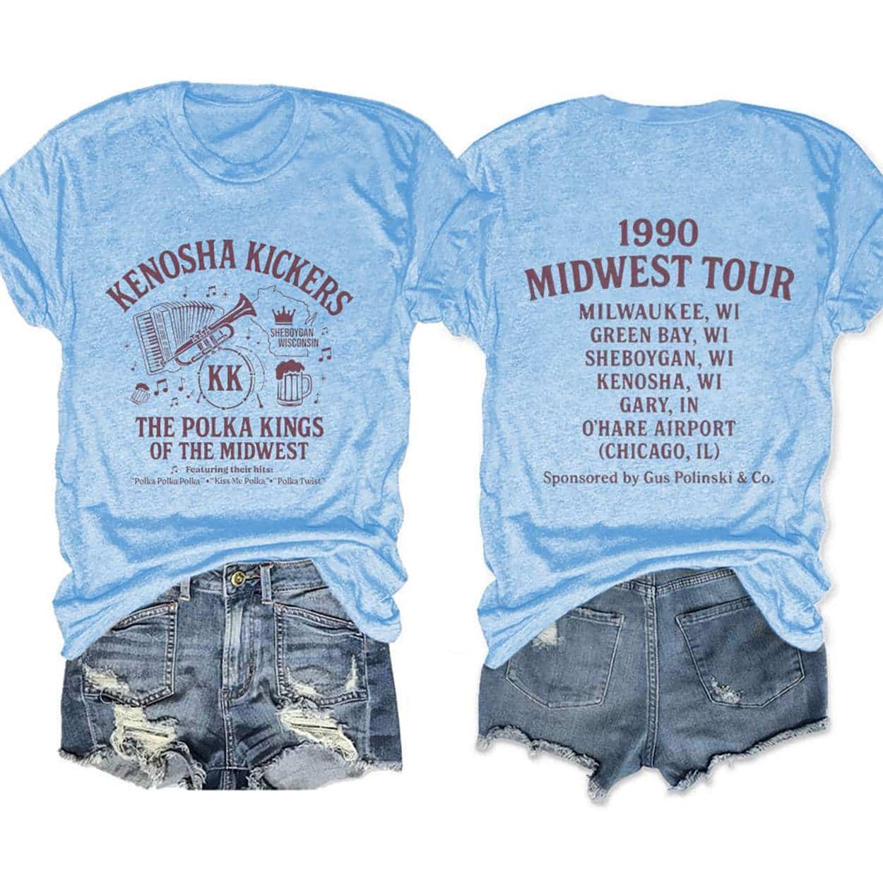 The Kenosha Kickers Polka Band Tee The Kenosha Kickers Polka Band Tee
