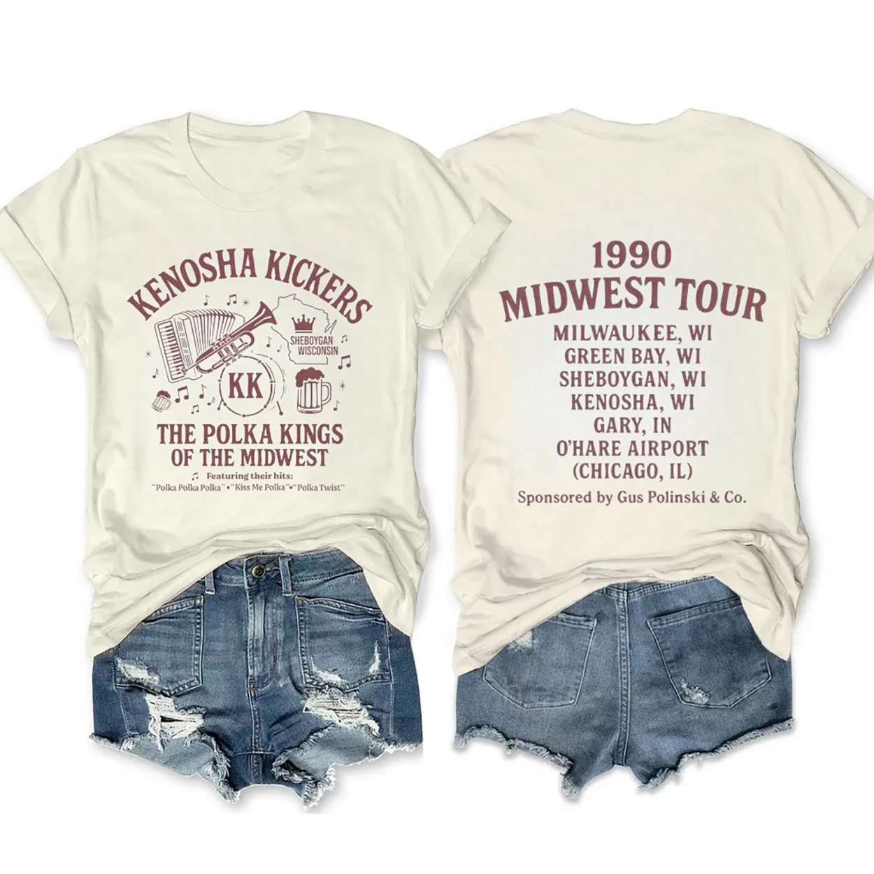 The Kenosha Kickers Polka Band Tee The Kenosha Kickers Polka Band Tee