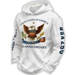 United States Of America 250th Anniversary Waffle Hoodie