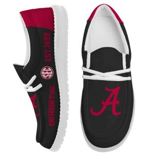 Personalized Alabama Est 1892 Canvas Shoes