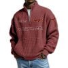 Virginia Tech Football Est 1892 Waffle Stand Collar Half Zip Sweatshirt