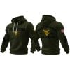 West Virginia Veteran 2025 Waffle Hoodie
