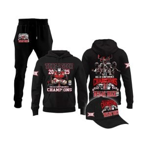 Texas Tech 2025 CHAMPIONS Big 12 Football Hoodie