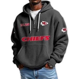 Chiefs Est 1959 Quarter Zip Waffle Hoodie 1 Chiefs Est 1959 Quarter Zip Waffle Hoodie1