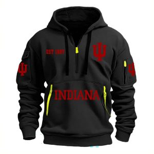 Oklahoma Football Est 1887 Hoodie Half Zipper2