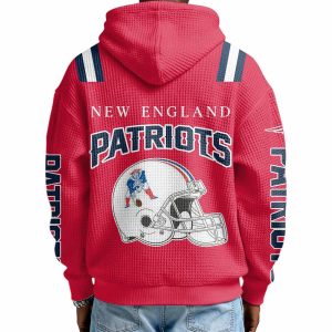 Personalized New England Football Est 1879 Quarter Zip Waffle Hoodie2