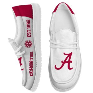 Personalized Alabama Est 1892 Canvas Shoes3