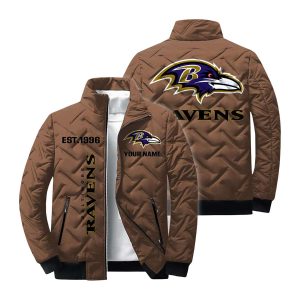 Personalized Ravens Est 1996 Winter Warm Quilted Jacket1