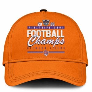 2025 Clemson Tigers Pinstripe Bowl Champions Hoodie3