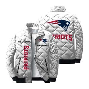 Personalized Patriots Est 1960 Winter Warm Quilted Jacket 3 Personalized Patriots Est 1960 Winter Warm Quilted Jacket3