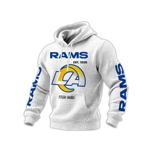Rams Est 1936 Personalized Waffle Hoodie2
