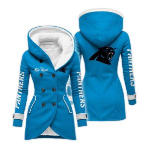 Personalized Panthers Long Hooded Fleece Jacket5
