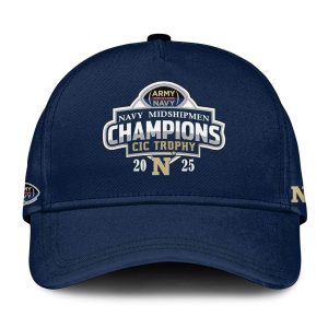 Navy Midshipmen Back to Back CIC Trophy Champions 2025 Hoodie1