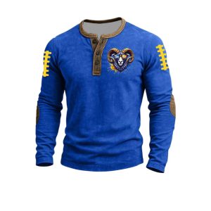 LA Rams Football Game Day Henley Top