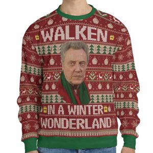 Walken In A Winter Wonderland Ugly Christmas Sweater2