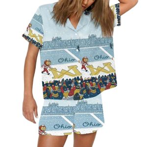 Ohio vs Michigan Rivalry Erase The M Pajamas Set