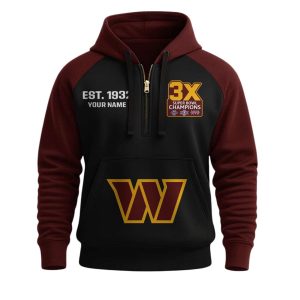 Personalized Commanders Est 1932 63X SB Champions Half Zip Hoodie 1 Personalized Commanders Est 1932 63X SB Champions Half Zip Hoodie1