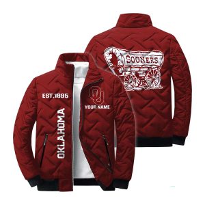 Personalized Sooners Est 1895 Winter Warm Quilted Jacket1