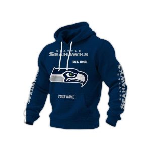 Seahawks Est 1946 Personalized Waffle Hoodie