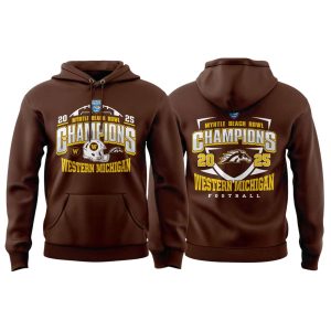 Western Michigan Broncos 2025 Myrtle Beach Bowl Champions Hoodie