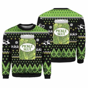 Pickle Slut Ugly Christmas Sweater