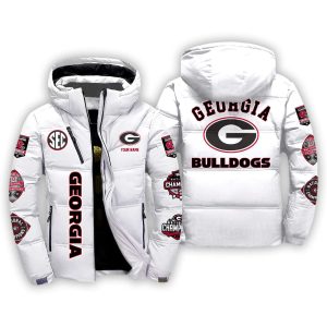 Personalized Georgia Football Champions Winter Down Jacket3