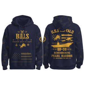 2025 Bills Pearl Harbor Remembrance Day Hoodie