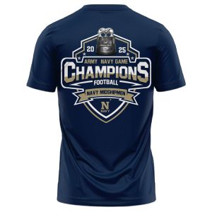 Navy Midshipmen Commanders In Chief CIC Trophy 2025 Champions Shirt2