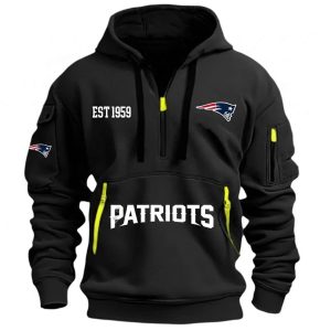 Patriots Est 1959 HOODIE HALF ZIPPER2