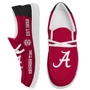 Personalized Alabama Est 1892 Canvas Shoes1