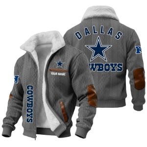 Personalized Cowboys Winter Fleece Western Jacket2