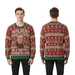 Walken In A Winter Wonderland Ugly Christmas Sweater