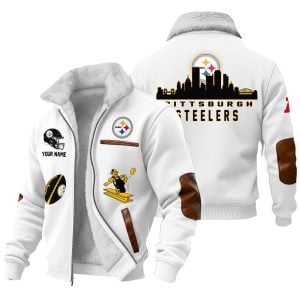 Personalized Steelers Football Winter Fleece Jacket 5 Personalized Steelers Football Winter Fleece Jacket5