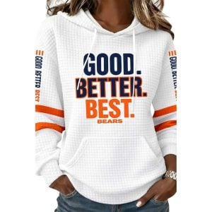 Good Better Best Bears Waffle Fabric Hoodie1