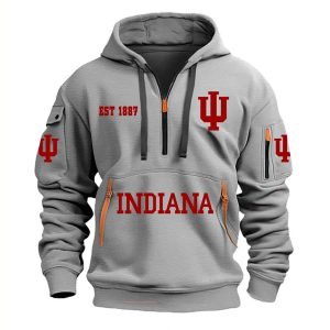 Oklahoma Football Est 1887 Hoodie Half Zipper3