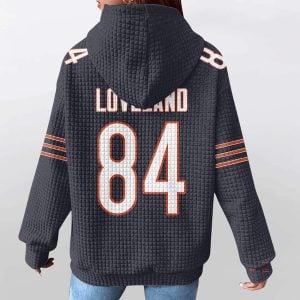 Bears Colston Loveland 84 Waffle Hoodie2