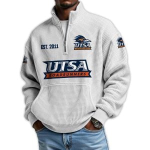 Roadrunners Football Est 2011 Waffle Stand Collar Half Zip Sweatshirt 4 Roadrunners Football Est 2011 Waffle Stand Collar Half Zip Sweatshirt4