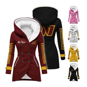 Personalized Commanders Long Hooded Fleece Jacket