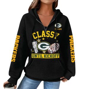 Personalized Packers Classy Until Kickoff Waffle Quarter Zip Hoodie 4 Personalized Packers Classy Until Kickoff Waffle Quarter Zip Hoodie4