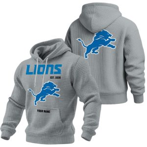 Personalized Lions Est 1930 Waffle Fashion Hoodie1