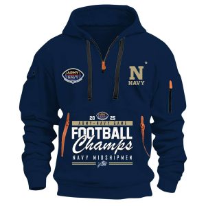 2025 Navy Midshipmen Commander-in-Chief's Trophy Champions Quarter Zip Hoodie 1 2025 Navy Midshipmen Commander in Chiefs Trophy Champions Quarter Zip Hoodie1