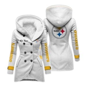 Personalized Steelers Long Hooded Fleece Jacket1