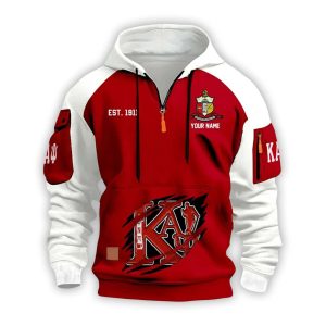 Personalized Kappa Alpha Psi Est 1911 Hoodie Half Zipper