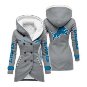 Personalized Lions Long Hooded Fleece Jacket5