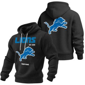 Personalized Lions Est 1930 Waffle Fashion Hoodie2