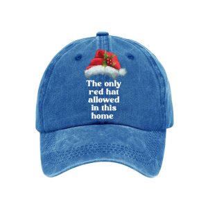 Christmas The Only Red Hat Allowed In This Home Print Baseball Cap 3 Christmas The Only Red Hat Allowed In This Home Print Baseball Cap3