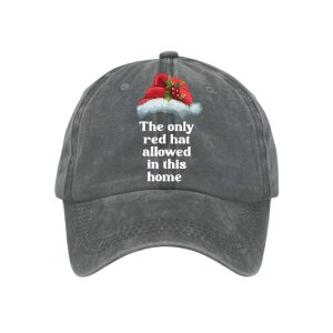 Christmas The Only Red Hat Allowed In This Home Print Baseball Cap 2 Christmas The Only Red Hat Allowed In This Home Print Baseball Cap2