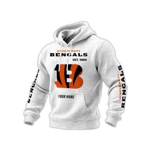 Bengals Est 1968 Personalized Waffle Hoodie2