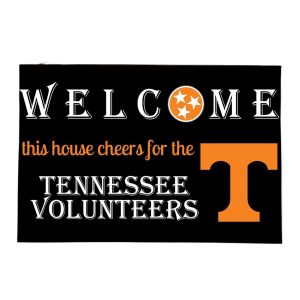 Welcome This House Cheer for Volunteers Doormat